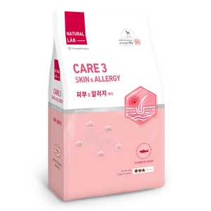 내츄럴랩 강아지 케어3 유기농 기능성 사료, 피부/피모+알러지, 6kg, 1개