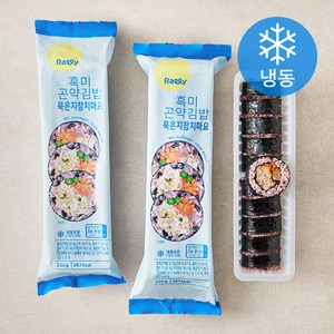 Rally 흑미곤약김밥 묵은지 참치마요 (냉동), 220g, 2개