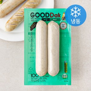 굳닭 닭가슴살 소시지 바질 (냉동), 100g, 1개