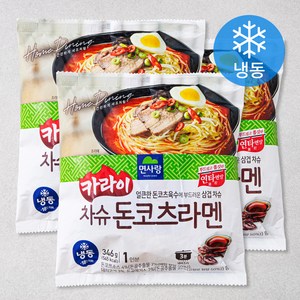 면사랑 카라이 차슈 돈코츠 라멘 1인분 (냉동), 346g, 3개