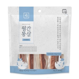 브리더랩 반려동물 월간통살 스틱타입 간식, 혼합맛(닭가슴살/가다랑어), 600g, 1개