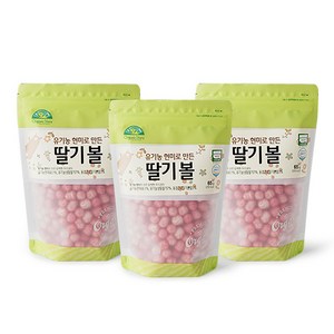 [오가닉스토리] 유기농 현미로 만든 한입 쏙 볼, 현미, 65g, 3개