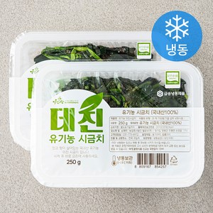 우리땅 유기가공식품 인증 데친 시금치 (냉동), 250g, 2팩