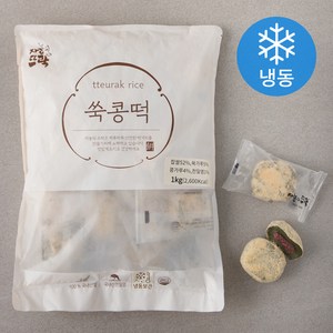 자농의뜨락 쑥콩떡 (냉동), 1kg, 1개