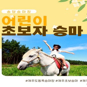 [제주] [목장코스] 제주어린이 승마 & 제주초보자 승마 (송당승마장) 바로사용가능