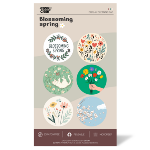 [이지클리어] 휴대폰 테블릿 극세사 액정클리너 6개입, 1개, Blossoming sping