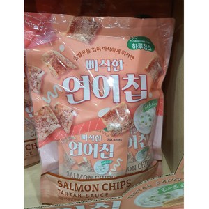 [트레이더스] 빠삭한 연어칩 타르타르 30gX6입 맥주안주 연어칩 소포장영양간식, 30g, 6개