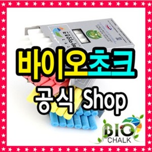 바이오초크 워터초크 분필, 1개, 바이오초크 빨간색