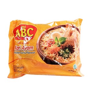 인도네시아 라면 ABC 미 카리아얌 75g /에이비씨 치킨커리할랄 Mi Kai Ayam Chicken Cuy, 1개