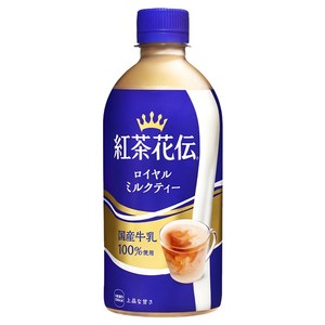 홍차화전 진한 로얄밀크티 일본 정식 수입 음료 실론찻잎 홋카이도 최고급 밀크티, 440ml, 5개