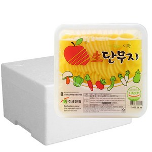 세천팜 반달단무지 1BOX(2.5kgX4개), 1개, 2.5kg