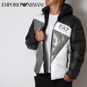 エンポリオアルマーニ EMPORIO ARMANI EA7 カラーブロック パディング中綿재킷 6LPB60 PN5ZZ 1200 2022 23AW m outer