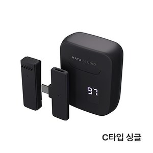 마타스튜디오 무선 핀마이크 싱글 2.4G, 혼합색상