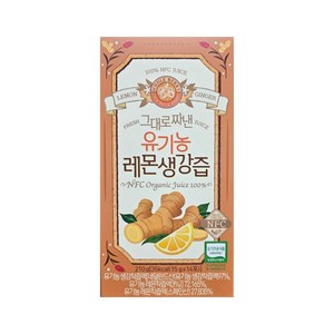 홀베리 그대로 짜낸 유기농 레몬 생강즙 14p, 210g, 1개