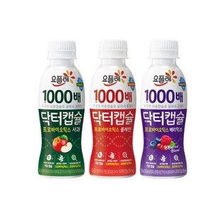 빙그레닥터캡슐사과12+플레인8+베리믹스4, 24개, 135ml