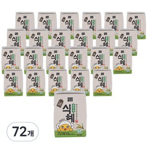 하늘청 유기농 밥 알 없이 맑은 식혜, 125ml, 72개