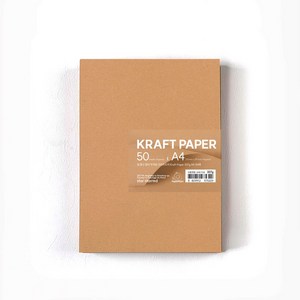 PaperPhant 질 좋고 많이 두꺼운 크라프트지 (Thick Kraft Paper), 337g A4 50매