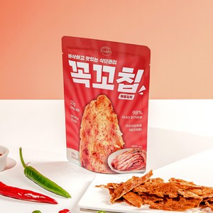 단슐랭 꼭꼬칩 매콤김치맛 닭가슴살칩 실온 보관 헬스닭가슴살, 30g, 7개