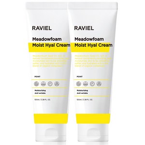 RAVIEL 메도우폼 모이스트 히알 크림 랜덤발송, 100ml, 2개