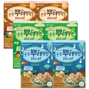 아이배냇 솔솔 뿌려먹는 레시피 김자반 32g x 2p + 야채 32g x 2p + 해물 32g x 2p, 김자반+야채+해물, 1세트