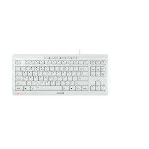 CHERRY 스트림 키보드 TKL 유션 USB 키보드 화이트, 1개