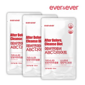 에버앤에버 abc다이어트 AB 클렌즈 다이어트, 120ml, 3개