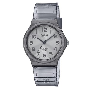 CASIO 카시오 MQ-24S-8B 공용 투명 클리어 학생 수능 시험 시계