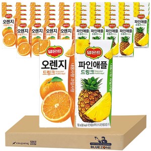 델몬트 오렌지190ml 24팩+파인애플190ml 24팩 세트, 190ml, 48개