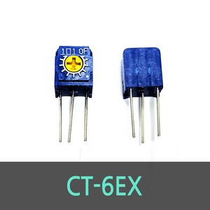 CT-6EX 가변저항 트리머 3362X GF063X 싱글턴볼륨 COPAL, 100ohm, 1개