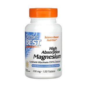 Doctor's Best 고흡수 마그네슘 120정 3팩 High Absorption Magnesium, 3개