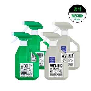 [위칙] 섬유탈취제 500ml 2개 + 멀티 소독스프레이 500ml 2개, 4개