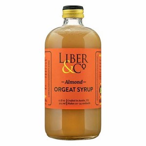 Liber & Co. 아몬드 오르게트 시럽(502.8ml(17온스) 통째로 구운 아몬드로 제작, 1개, 503ml