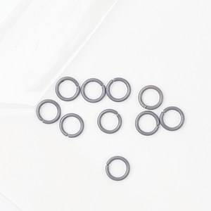 NEW)5.5mm 컬러오링 연결고리(10p), 진그레이, 10개