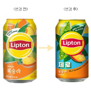 립톤 복숭아아이스티 제로 355ml 10캔, 10개