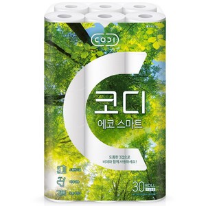 코디 3겹 에코 스마트 롤화장지, 22m, 30개입, 1개