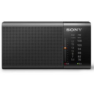 SONY 소니 휴대용 라디오 ICF-P37, 가로형 + 블랙, ICF-P27