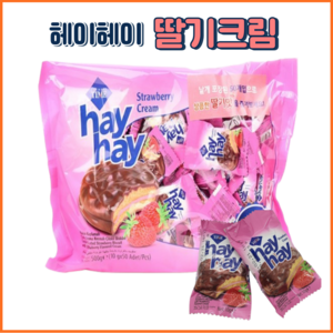 헤이헤이 딸기맛 크림, 2개, 500g