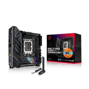 ASUS ROG STRIX B760-I GAMING WIFI 메인보드 (LGA1700 DDR5 M-ITX) 코잇, 1개, 선택하세요