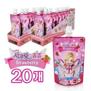 시크릿쥬쥬 파우치 음료 100ml, 20개