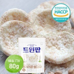 트윈팝 병아리콩 쌀뻥튀기_80g, 1개, 80g