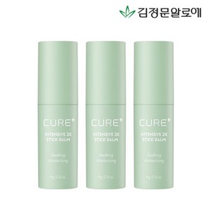 김정문알로에 인텐시브 2x 스틱밤 9g, 3개