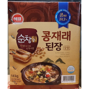 순창궁 콩재래 된장 강장 14kg (강원도 강된장*막장), 1박스