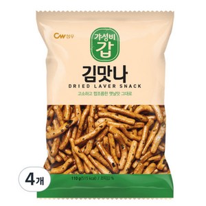 청우식품 김맛나, 110g, 4개