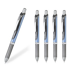 Pentel 에너겔 노크식 니들팁 볼펜 BLN75 0.5mm 세트, BLN75-A 0.5mm 블랙5개 세트