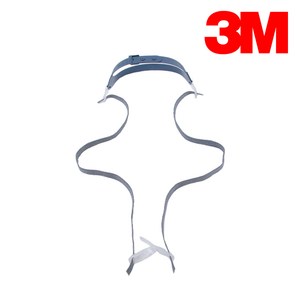 3M 7502 면체마스크 머리끈 (노즈컵미포함), 단품, 10개, 1개입, 그레이