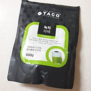 타코 녹차라떼 분말, 500g, 1개입, 4개