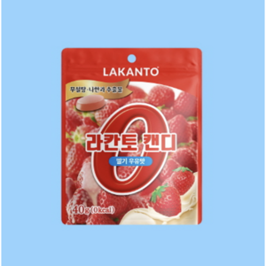 무설탕 라칸토 캔디 딸기우유맛 40g 나한과 제로칼로리 충치예방 슈가프리 0 KAL, 1개