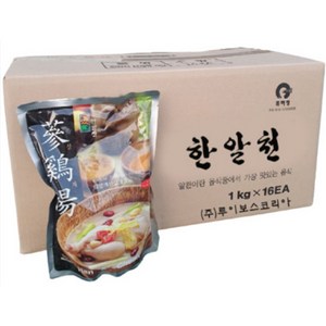 한알천 삼계탕 1kg, 16개