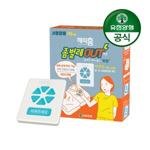 유한양행 해피홈 좀벌레 아웃 방충제 서랍장용 무향 16p, 7.2g, 1개