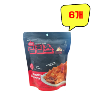 더다믐 김칩스 매운맛, 40g, 6개